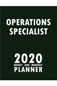 Operations Specialist 2020 Weekly and Monthly Planner