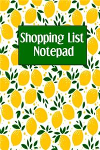 Shopping List Notepad