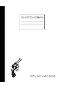 gunslinger notebook Composition Notebook