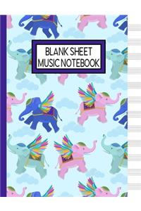 Blank Sheet Music Notebook