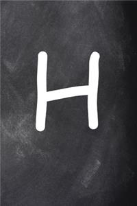 2020 Weekly Planner Monogram H Personalized H Chalkboard 134 Pages