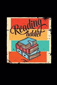 Reading addict: 6x9 READING - lined - ruled paper - notebook - notes