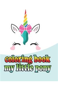 coloring book my little pony