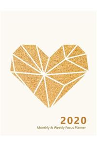2020 Monthly & Weekly Focus Planner