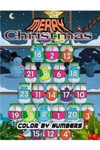 Merry Christmas Color By Numbers