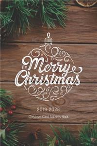 2019-2028 Christmas Card Address Book