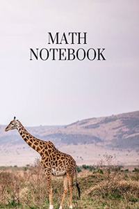 Math Notebook: 120 pages, math notebook, quad ruled workbook, 8.5 x 11 inch large soft cover journal, 5 squares per inch suited for kids and students