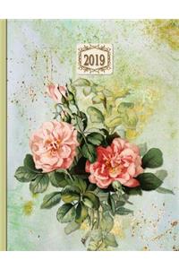 2019 Planner; Roses Peach