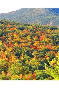 Fall School Composition Book Mountainside Autumn Colors 130 Pages