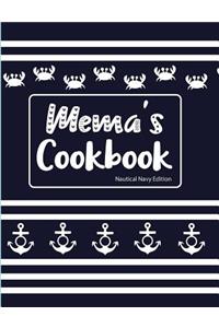 Mema's Cookbook Nautical Navy Edition