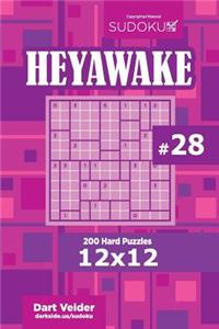 Sudoku Heyawake - 200 Hard Puzzles 12x12 (Volume 28)