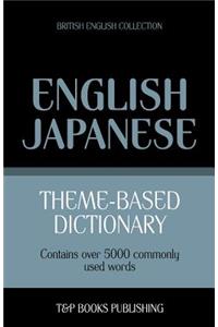 Theme-based dictionary British English-Japanese - 5000 words