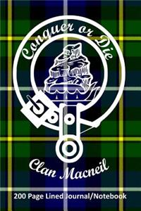 Clan MacNeil 200 Page Lined Journal/Notebook