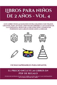 Fichas imprimibles para infantil (Libros para niños de 2 años - Vol. 4)
