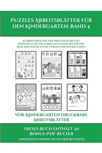 Vor-Kindergarten Druckbare Arbeitsblätter (Puzzles Arbeitsblätter für den Kindergarten