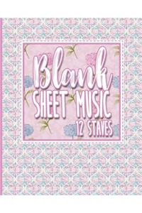 Blank Sheet Music - 12 Staves