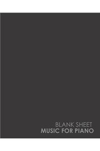 Blank Sheet Music for Piano