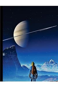Saturn Rings From Afar Composition Notebook, College Ruled_100 sheets-200 pages_