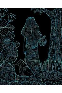 Bullet Journal Notebook Girl in the Woods 4
