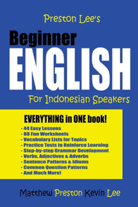 Preston Lee's Beginner English For Indonesian Speakers