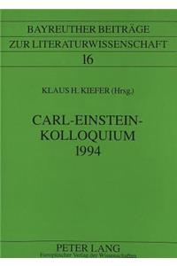 Carl-Einstein-Kolloquium 1994