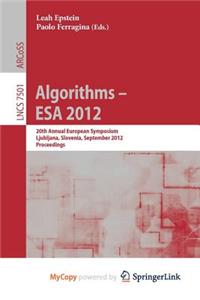 Algorithms -- ESA 2012