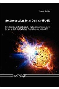 Heterojunction Solar Cells (A-Si/C-Si)