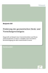 Förderung des geometrischen Denk- und Vorstellungsvermögens: Dargestellt am Beispiel einer Unterrichtseinheit zum Thema Achsensymmetrie in einem 2. Schuljahr, unter besonderer Berücksichtigung des aktiv-entdec