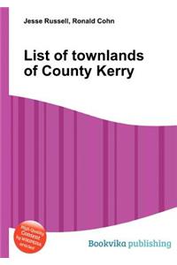 List of Townlands of County Kerry