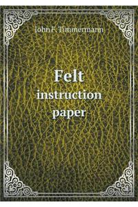 Felt Instruction Paper
