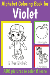 ABC Coloring Book for Violet