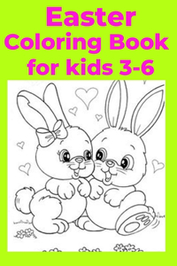 Easter Coloring Book for kids 3-6