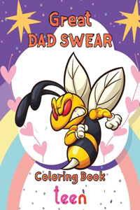 Great Dad Swear Coloring Book teen