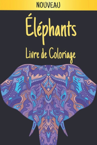 Éléphants Livre de Coloriage