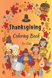 Thanksgiving Coloring Book for Kids - Toddlers & Preschoolers