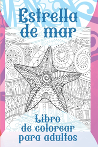 Estrella de mar - Libro de colorear para adultos ⭐