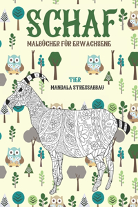 Malbücher für Erwachsene - Mandala Stressabbau - Tier - Schaf