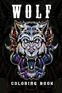 Wolf Coloring Book For Adults