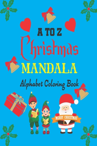 A to Z Christmas Mandala Alphabet Coloring Book