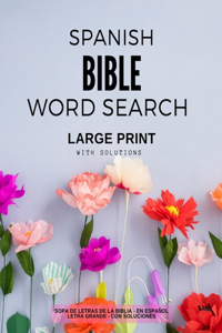 Spanish Bible Word Search - Large Print - With Solutions