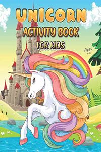Unicorn Activity Book For Kids Ages 4-8