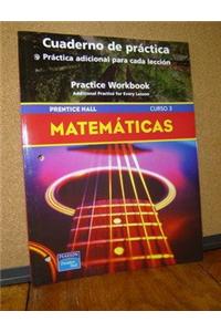 Prentice Hall Math Course 3 Spanish Practice Workbook 2004c