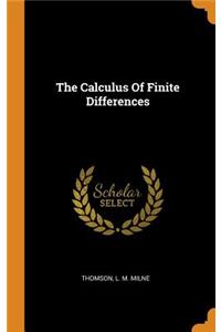 The Calculus of Finite Differences