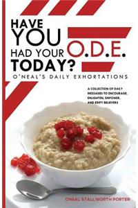 Have You Had Your O.D.E. Today?