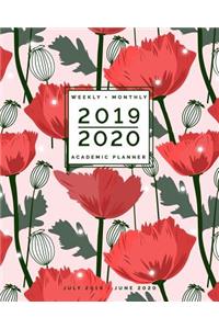 July 2019 - June 2020 Weekly + Monthly Academic Planner
