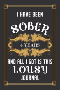 4 Years Sober Journal