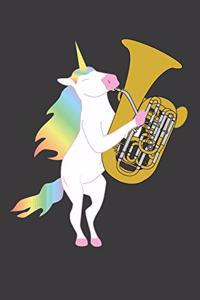 Einhorn spielt Tuba