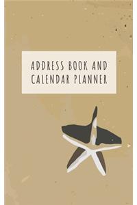 Address Book and Calendar Planner: Contact Address Book Alphabetical Organizer with Undated Monthly Calendar Planner Logbook Record Name Phone Numbers Email Journal 5x8 Inch Notebook 