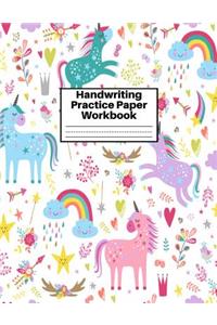 Handwriting Practice Paper Workbook
