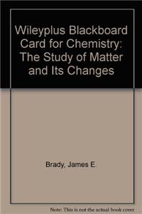 Wileyplus Blackboard Card for Chemistry